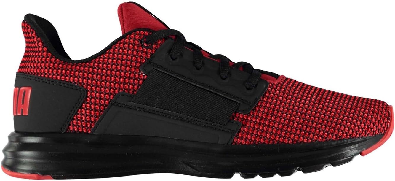 Puma Enzo Street Knit Trainers Mens Red/Black Athletic Sneakers Shoes (UK11) (EU46) (US12)