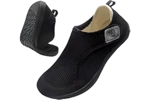 CJROSM Comfortable Wide Diabetic Shoes for Women Mes,Barefoot House Shoes Slippers for Women Indoor Outdoor,Adjustable Zero Drop Edema Shoe for Neuropathy, Breathable Nursing Shoe Wide Width Casual Sneakers