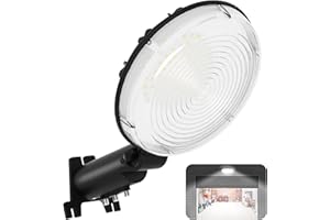 LIGHTBIZ LED Barn Light - 6500K Dusk to Dawn Outdoor Garage Lighting with 150° Adjustable Photocell, Utral Bright Security Flood Lights, IP66 Waterproof Area Street Light for Farmhouse Warehouse Yard (1 Pack)