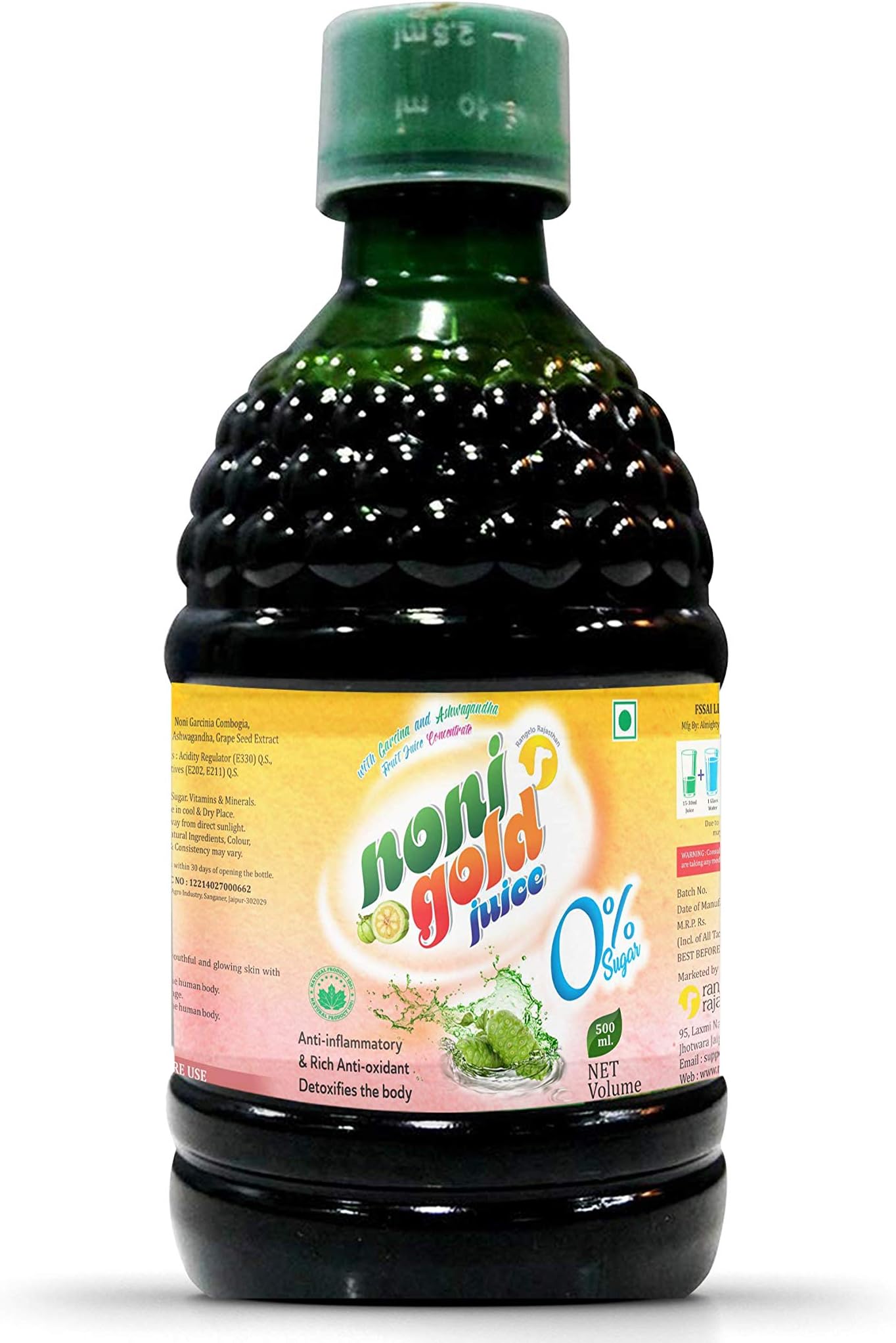 Rangelo Noni Gold 500ml. (Sugar Free)