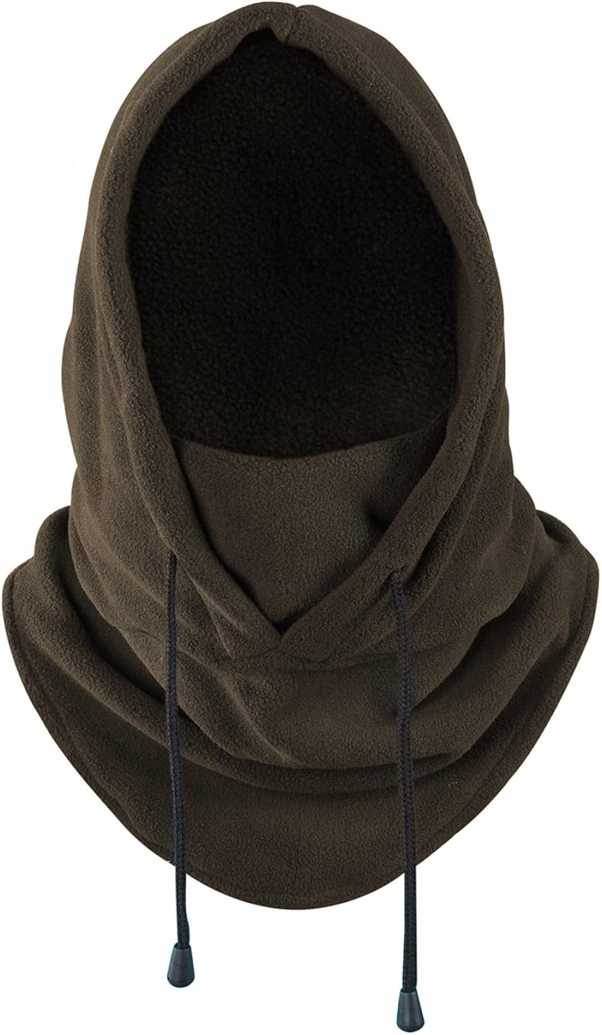 Balaclava Heavyweight Fleece Cold Weather Face Neck Mask (Black): Clothing