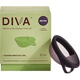 DIVA Disc, One Size Fits Most | 100% Medical Grade Silicone Reusable Menstrual Disc with Leakproof Shield, Holds 7 Tampons for Up to 12-Hour Wear