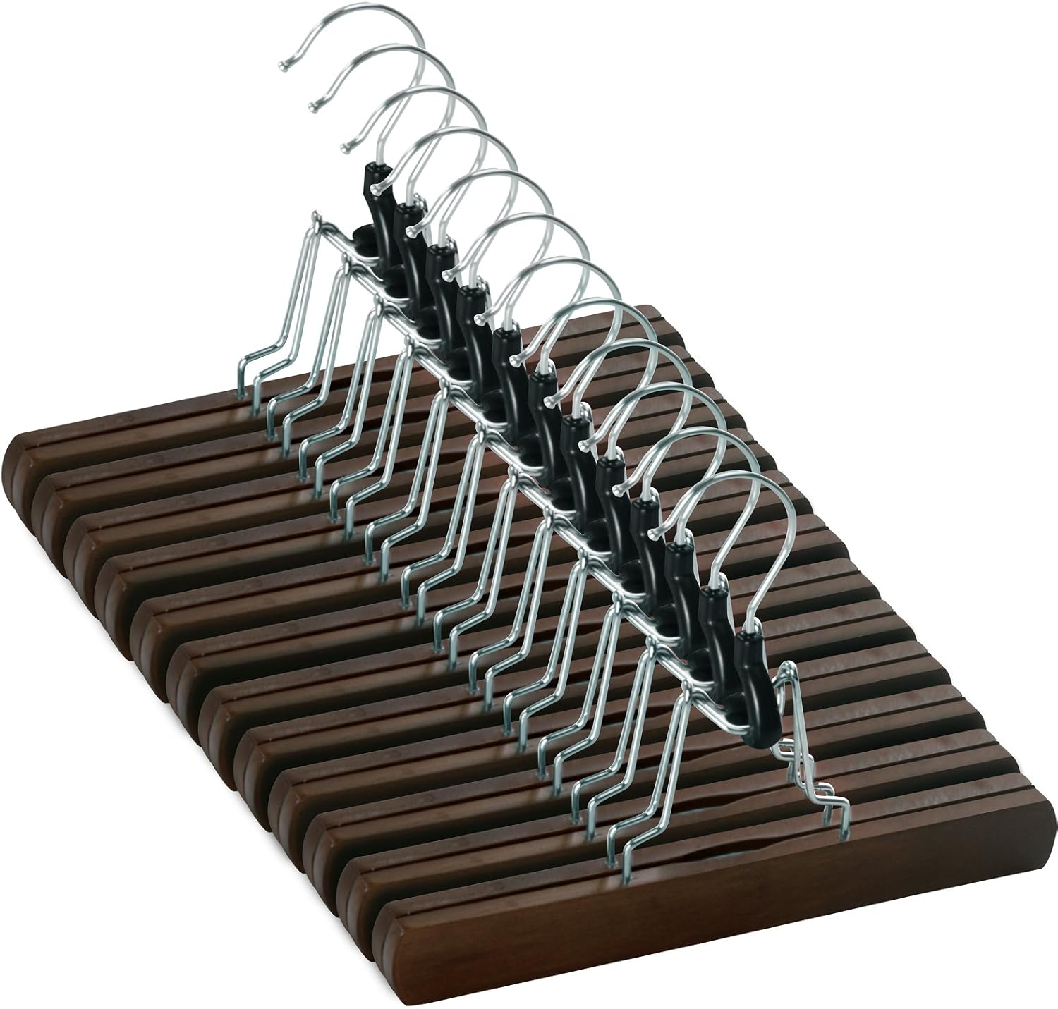 Utopia Home NonSlip Wooden Hanger Slack Hanger Wood