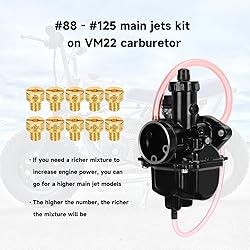 FVRITO VM22 26mm Carburetor Jet Kit for Predator