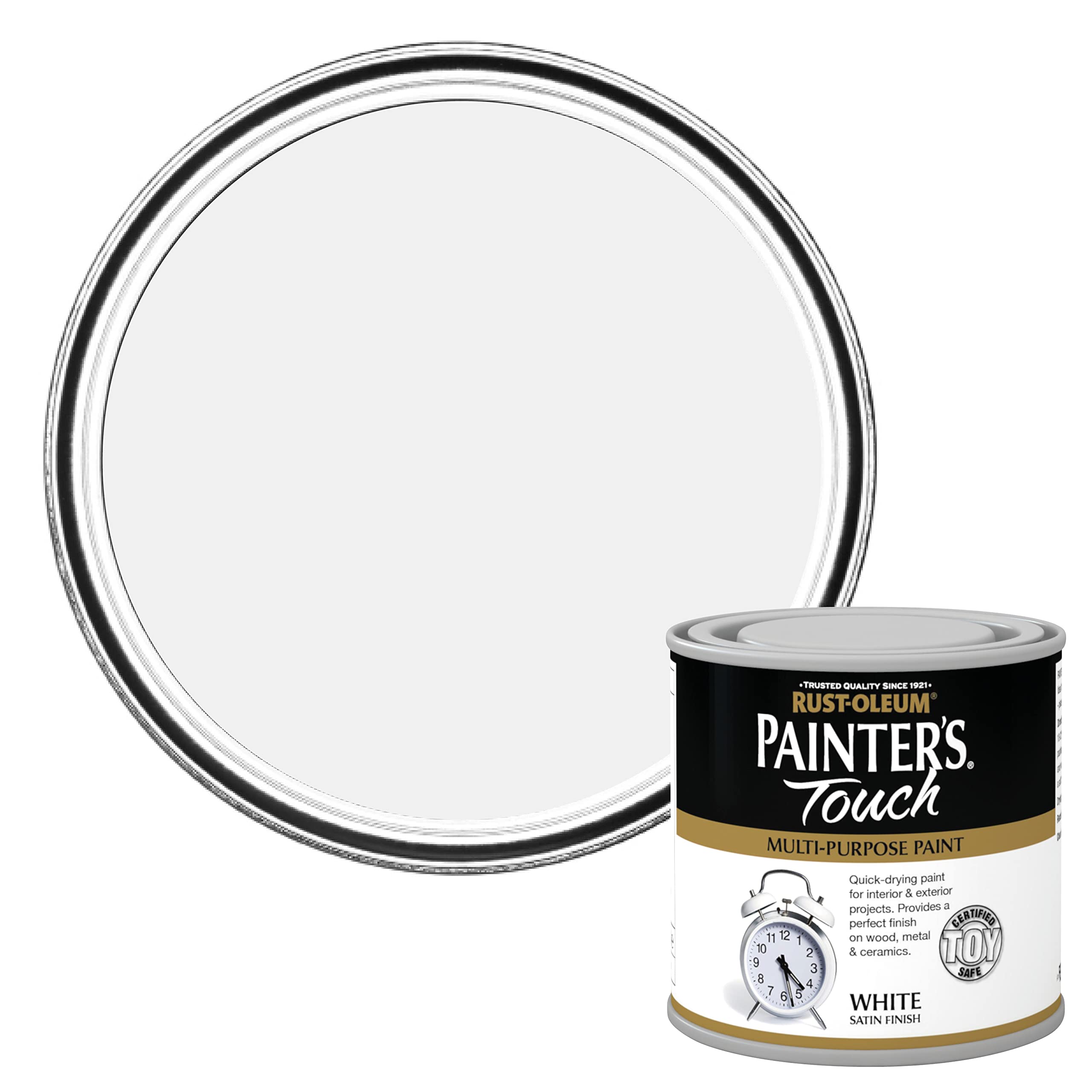 Rust-Oleum 250ml Painter's Touch Toy Safe Paint - Satin White