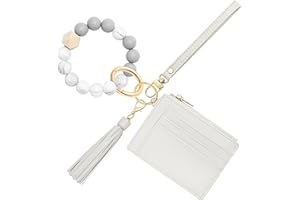 Sodsay Card Case Slim Front Pocket Wallet for Women Credit Card Holder with Keychain