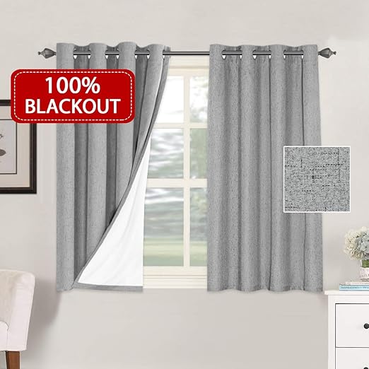Amazon Com 100 Blackout Curtains For Small Windows Thermal