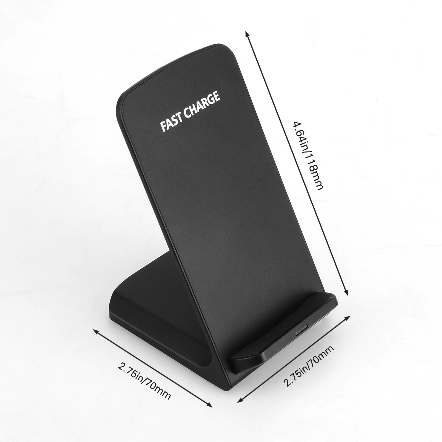 Moobom Fast Wireless Ladegerät, 2 Coil Qi Wireless Ladegerät für Samsung S7 / S7 Edge, S6 Edge Plus, Galaxy Note 5 und andere Qi-Enabled Geräte