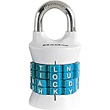 Master Lock 1535DWD Set Your Own Word Combination Lock, 1-Pack, Assorted Colors