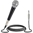 Pyle-Pro Includes 15ft XLR Cable to 1/4'' Audio Connection, Connector, Black, 10.10in. x 5.00in. x 3.30in. (PDMIC58)