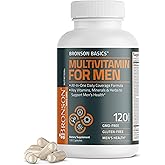 Bronson Multivitamin for Men All-in-One Daily Coverage Formula Key Vitamins, Minerals & Herbs to Support Men's Health, 120 Capsules
