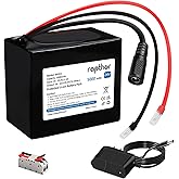 rapthor 24V 5000mAh Rechargeable Lithium ion Battery Pack 24 Volt 5Ah with 25.2V 1A Charger for DIY Projects