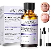 SAVILAND Toenail Fungus Treatment Extra Strength: 2X Extreme Nail Repair for Discolored and Damaged Nails Toenail Softener Yellow Toenail Foot Toe Thick Nail Fungus Treatments Solution,1 fl oz