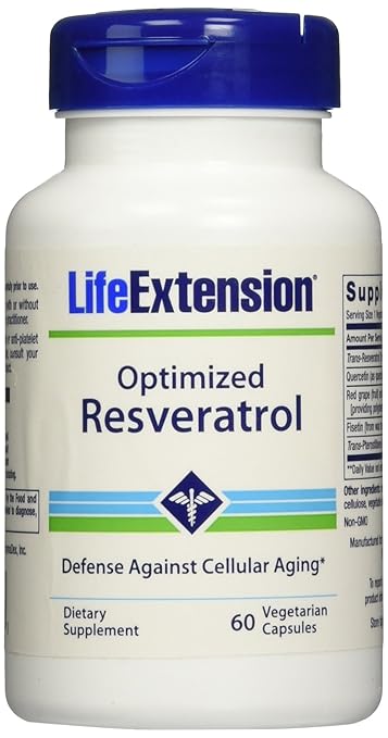 Life Extension Optimized Resveratrol, 60 Vcaps