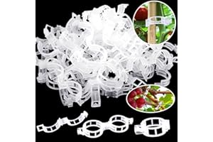 Ghguole 300 pcs Plant Clips for Climbing Plants, Tomato Plant Clips, Plant Support Clips for Gardening, Garden Clips for Climbing Plants to Grow Upright Makes Plants Healthier