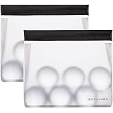 Berlinzo Reusable Ice Storage Bag - Freezer Safe Leakproof PEVA Lunch Bag for Ice and Food Storage - BPA-Free Non-Toxic Extra