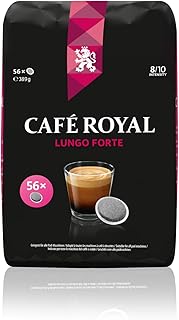 Café Royal Lungo Forte 56 kompatible Kaffeepads für Senseo®*, Intensität 8/10, 1er Pack (1 x 56 Kaffee-Pads)