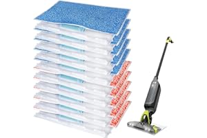 KVLZ Reusable Vacmop Replacement Pads Refills Compatible with Shark Vacmop VM252 VM250 VM200 VC205 VM190 Vacuum Mop Pad Refills (10 PCS)