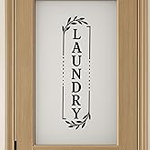 Laundry Vinyl Decal, Black Laundry Door Decal, Removable Laundry Room Decal, Laundry Vinyl Sticker, Housewarming Gift,18 * 5 Inch