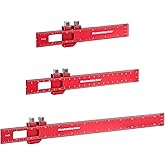 Draxzor 3PCS Woodworking Ruler Set, Precision Measuring Tool for Layout | Professional Aluminum Alloy Pocket Ruler for Marking &amp; Scribing, Metal T Square Rulers, Inch and Metric (6", 8", 12")