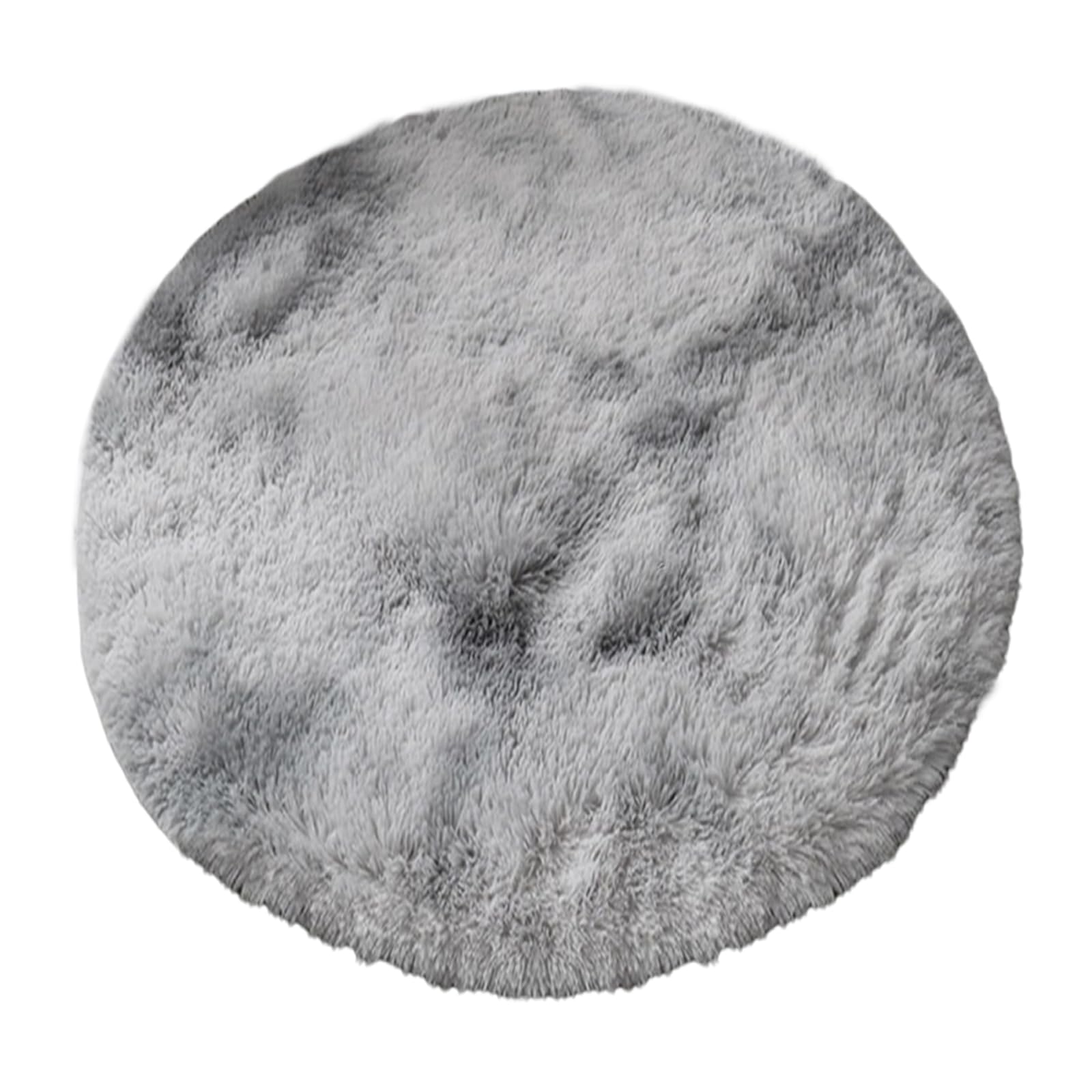 HARESLE Round Rug,Fluffy Circle Area Rugs Soft Washable Rug for Kids,Bedroom Circle Rugs (Light Grey,Diam 60cm / 23.6 inch / 1.96ft)