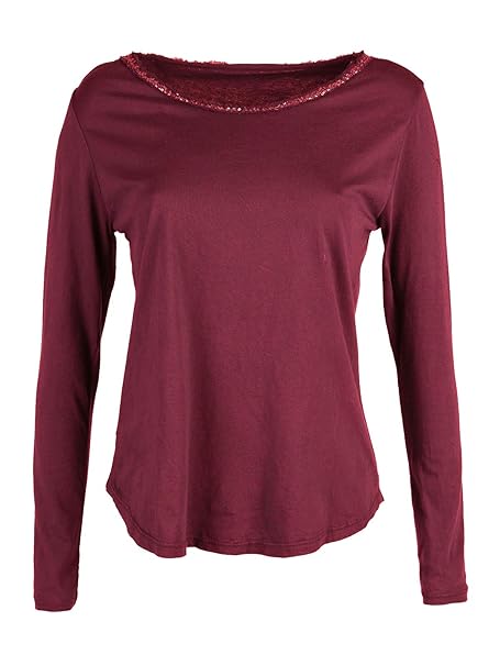 maglia paillettes maniche lunghe