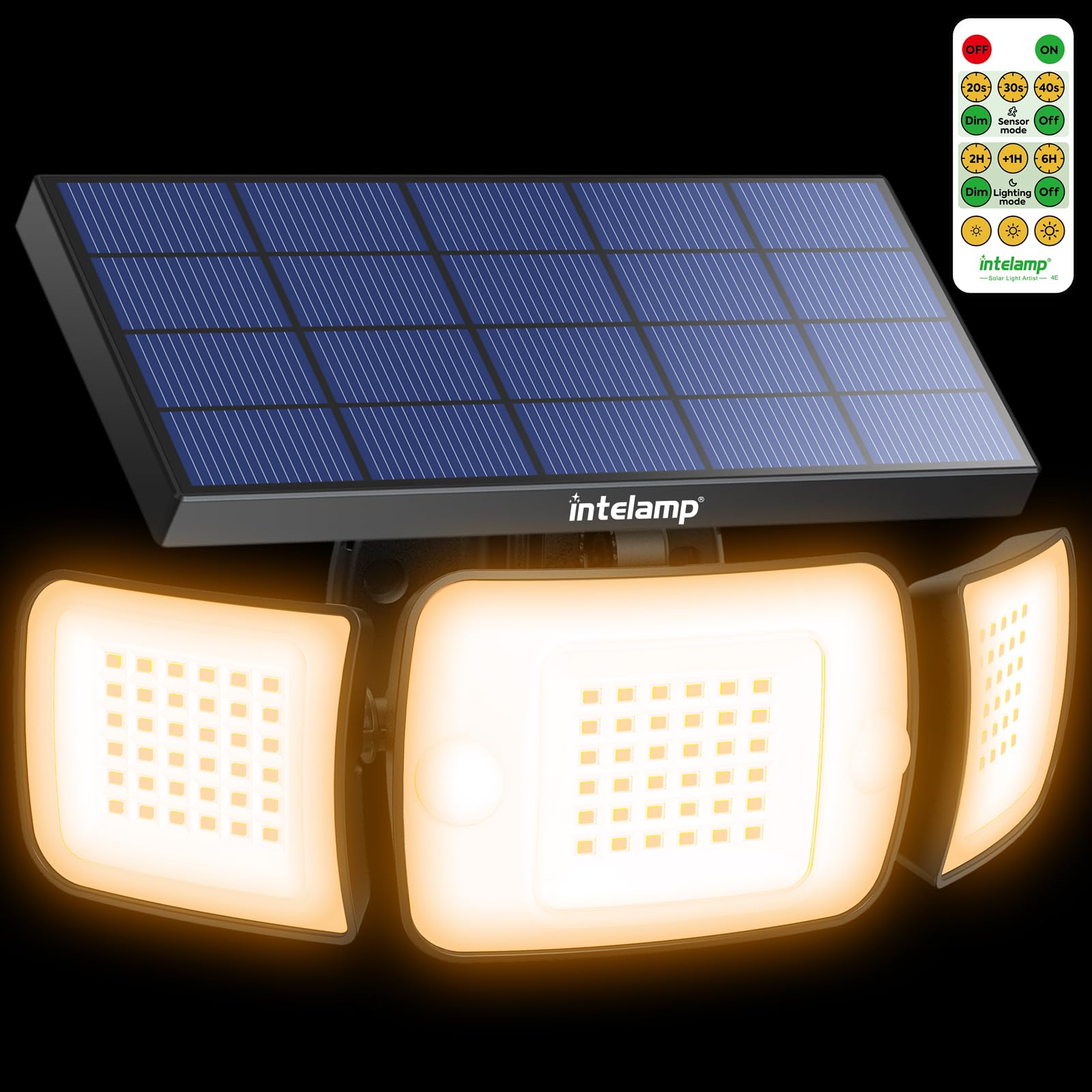 intelamp Solar Flood Lights Outdoor
