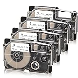 Absonic 4-Pack Compatible for Casio Label Maker