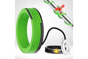 MAXKOSKO 40 Feet Pipe Heat Cable for Water Pipe Freeze Protection, Self-Regulating Heat Tape for Metal and Plastic Home Pipes