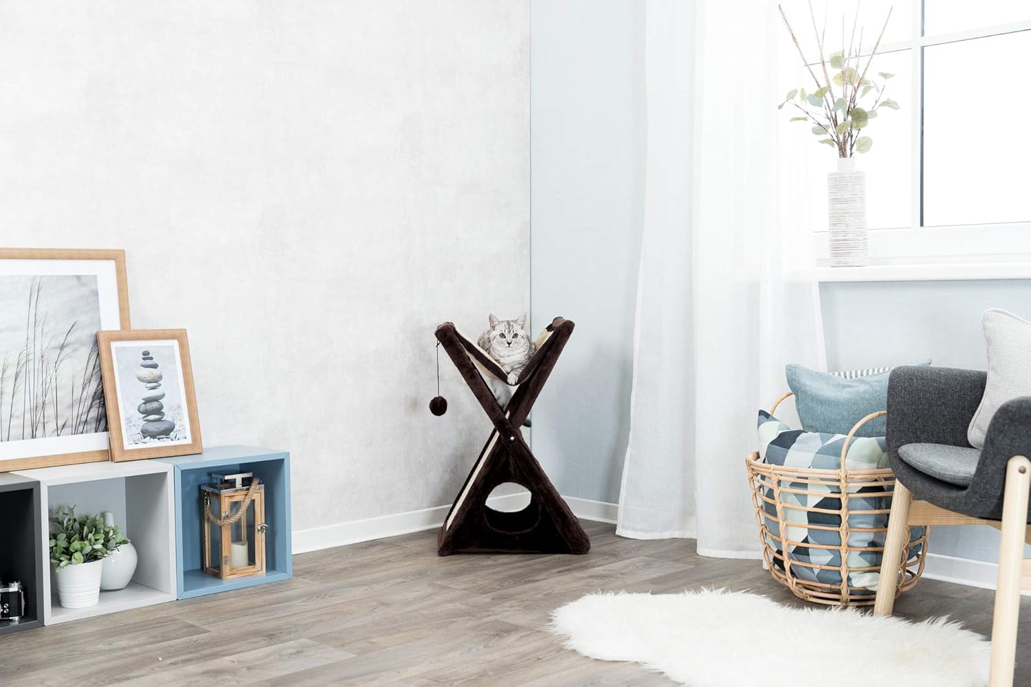 miguel fold and store cat tower