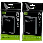 Vault X Soft Penny Sleeves (400 Pack) Clear for Trading Cards TCG | Fits standard-size TCG cards for daily storage. Soft, clear penny sleeves, acid-free. 400-pack of everyday protection.
