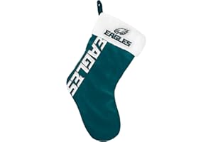 FOCO NFL Official Primary Logo Christmas Holiday Stocking Decoration Ornament (Philadelphia Eagles)
