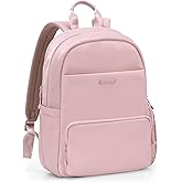 Traveler's Choice Iria 20L Backpack for Women, Water Resistant Travel Bag Daypack, Work, College, Business, Commuter, Dusty Pink, Carry-on Laptop Backpack
