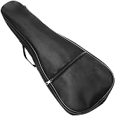 Musiin 26 Inch Ukulele Case Backpack Straps Gig Bag Case Storage For Travel Performance Concert Show (Black)