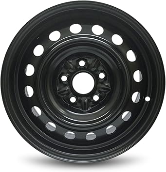 Amazon Com Road Ready Car Wheel For 2004 2008 Toyota Solara 2004 2010 Toyota Sienna 16 Inch 5 Lug Black Steel Rim Fits R16 Tire Exact Oem Replacement Full Size Spare Automotive