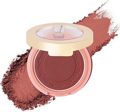 Oulac Plummy Brown Matte Blush N02 Cheek to Cheek, Long-Lasting Vegan