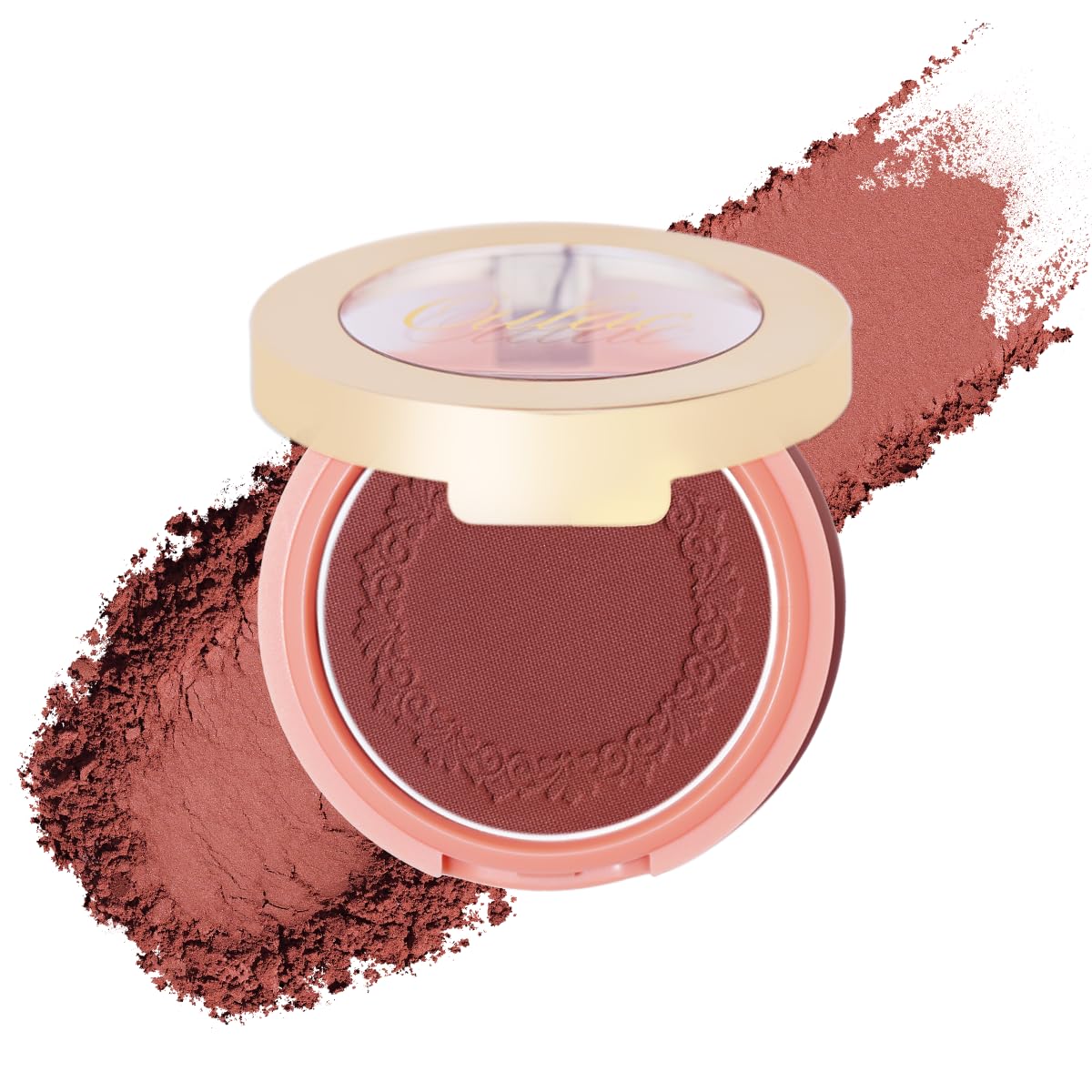 Oulac Plummy Brown Matte Blush, High Color Payoff Blush Powder, Blushers for Cheeks Make up, Long-Lasting Fade & Sweat Resistant, Vegan & Cruelty-Free, N02 Cheek to Cheek — image 1