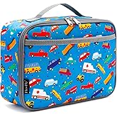 FlowFly Kids Lunch box Insulated Soft Bag Mini Cooler Back to School Thermal Meal Tote Kit for Girls, Boys, Car