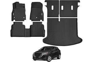 Bingoliner Floor Mats for 2018-2024 Nissan Kicks - All Weather Custom Fit for Nissan Kicks Floor Mats & Trunk Mat & Backrest 