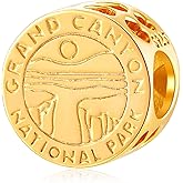 Grand Canion National Park Charms,fit Pandora Travel Women Bracelet, 925 Sterling Silver Sun Canyon Arizona Heart Design Beads, Gift for Holiday/USA Souvenir