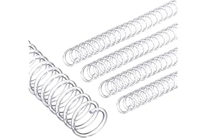 PATIKIL 13mm(1/2") Plastic Spiral Binding Coils, 20 Pcs Binding Spirals 105 Sheet Capacity 4:1 Pitch Binding Spirals for Bind