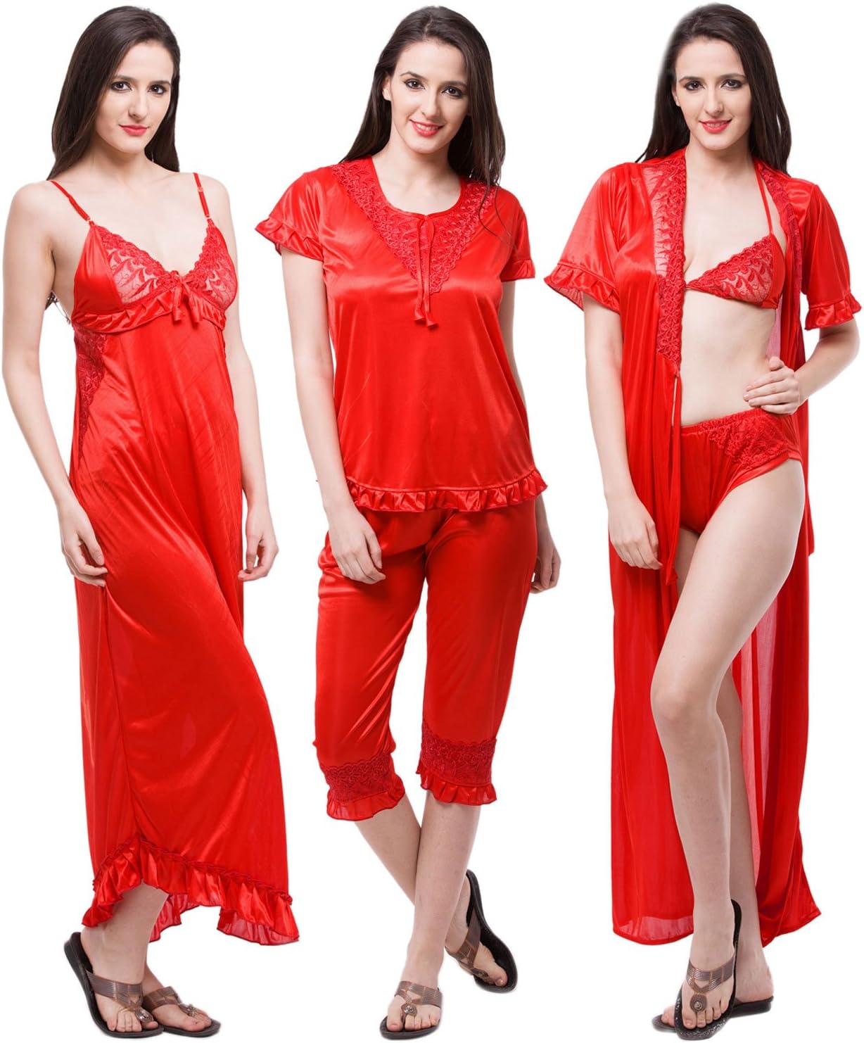 Fasense Women's Nighty Combo