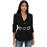 Cinq à Sept Women's Gold Belt Scrunched Cheyenne Blazer