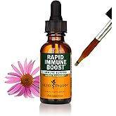 Herb Pharm Organic Rapid Immune Boost: Fast-Absorbing Tincture for Adults, Echinacea Tincture with Goldenseal, Ginger Extract & Elderberry, Immune Support Supplement & Wellness Aid, 1 Oz