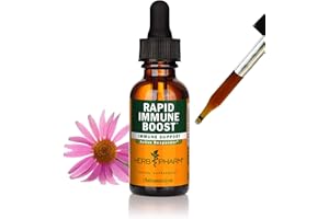 Herb Pharm Organic Rapid Immune Boost: Fast-Absorbing Tincture for Adults, Echinacea Tincture with Goldenseal, Ginger Extract & Elderberry, Immune Support Supplement & Wellness Aid, 1 Oz