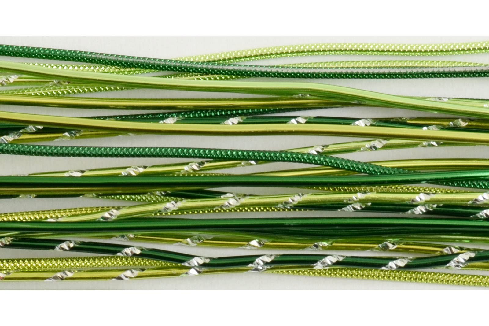 Vaessen Creative Aluminium Craft Wire Set of 27 Pcs of 15.7" (40 cm) x 0.08" (2 mm) Green - Flexible Metallic Wire for Crafting, Flower Arranging, Jewellery Making and Modelling