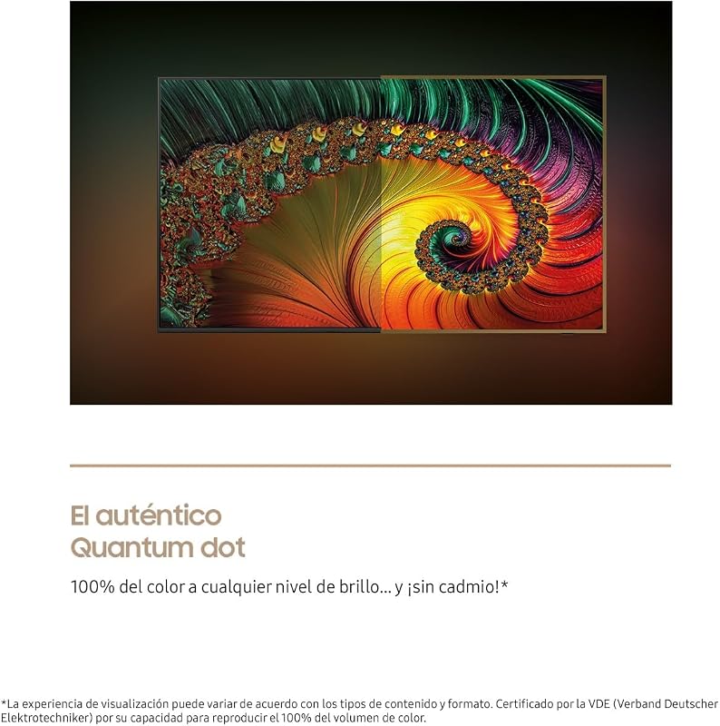 TV 65 Pulgadas The Frame LS03F 4K Smart TV, Galería de Arte con Display Mate, Marcos Intercambiables, 100% Volumen de Color con Quantum Dot y Cable Casi Invisible con One Connect