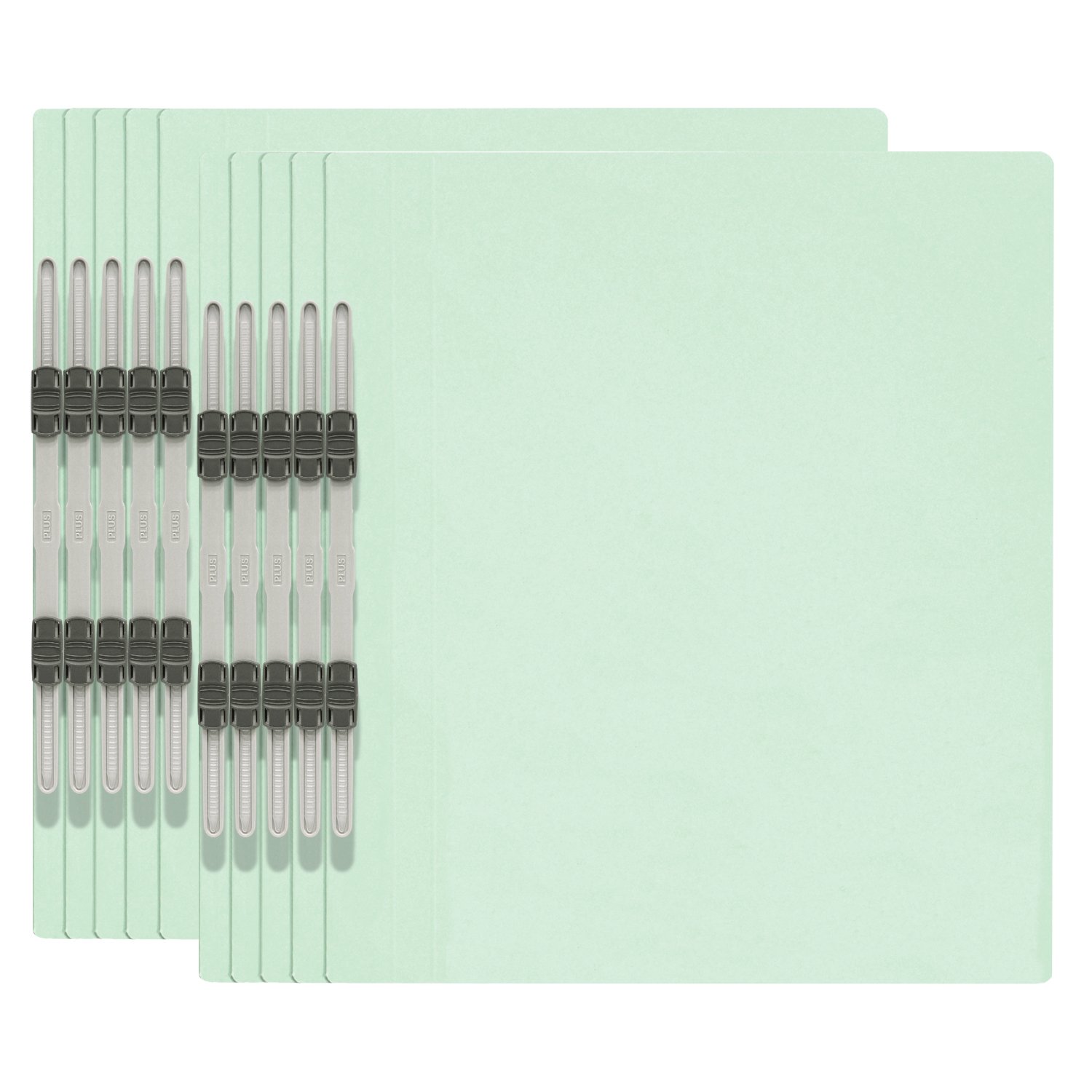 プラス エコノミー フラットファイル A4縦 2穴 10冊パック 79-355 ブルー商品画像