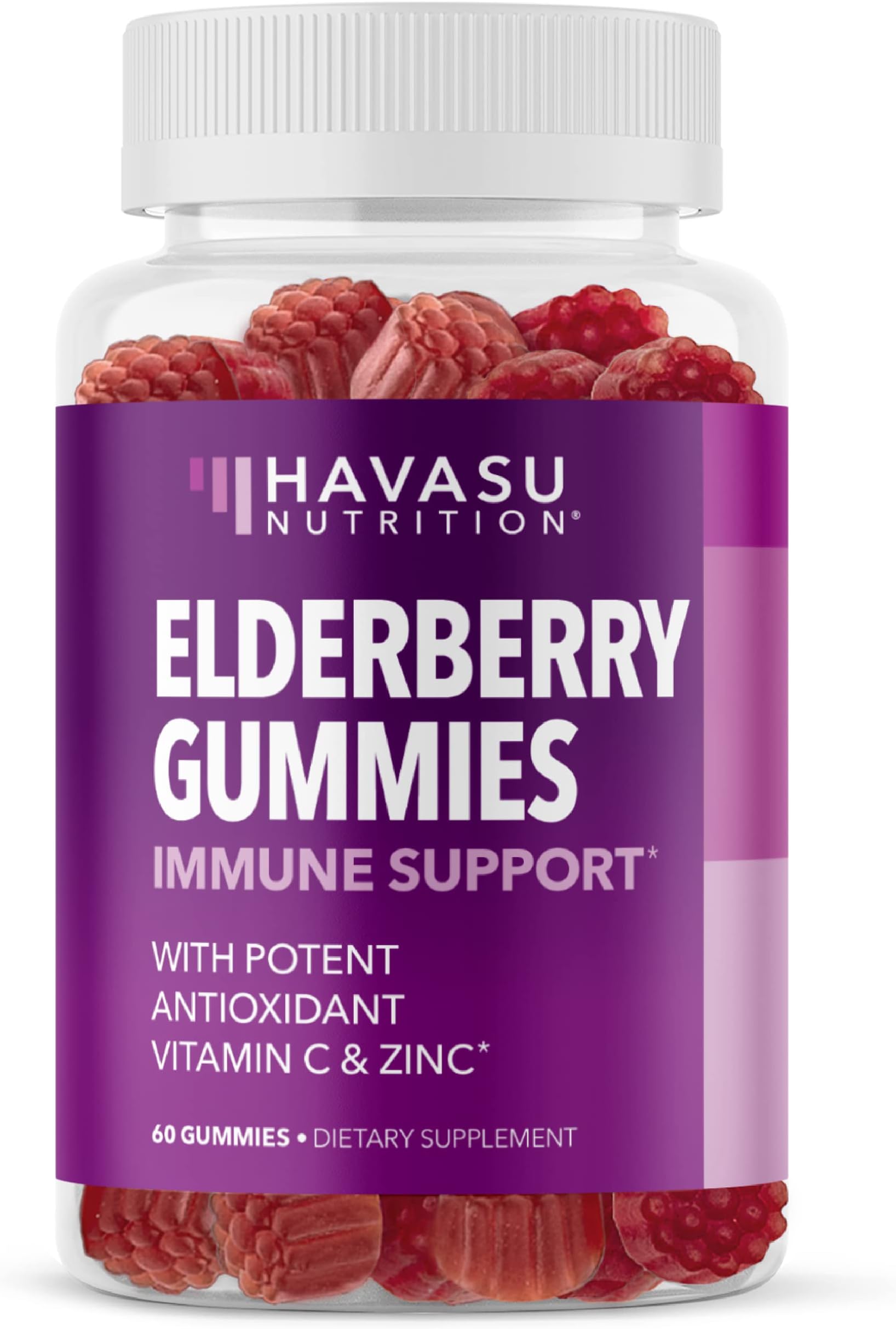 Sambucus Black Elderberry Gummies for Adults Powerful Antioxidants