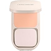 Laura Mercier Real Flawless Feather Matte Powder Foundation, Sheer to Medium Coverage, 16 HR Fade-Proof Wear, Hydration & Shine Control, Weightless Face Powder Compact, Hyaluronic Acid Infused
